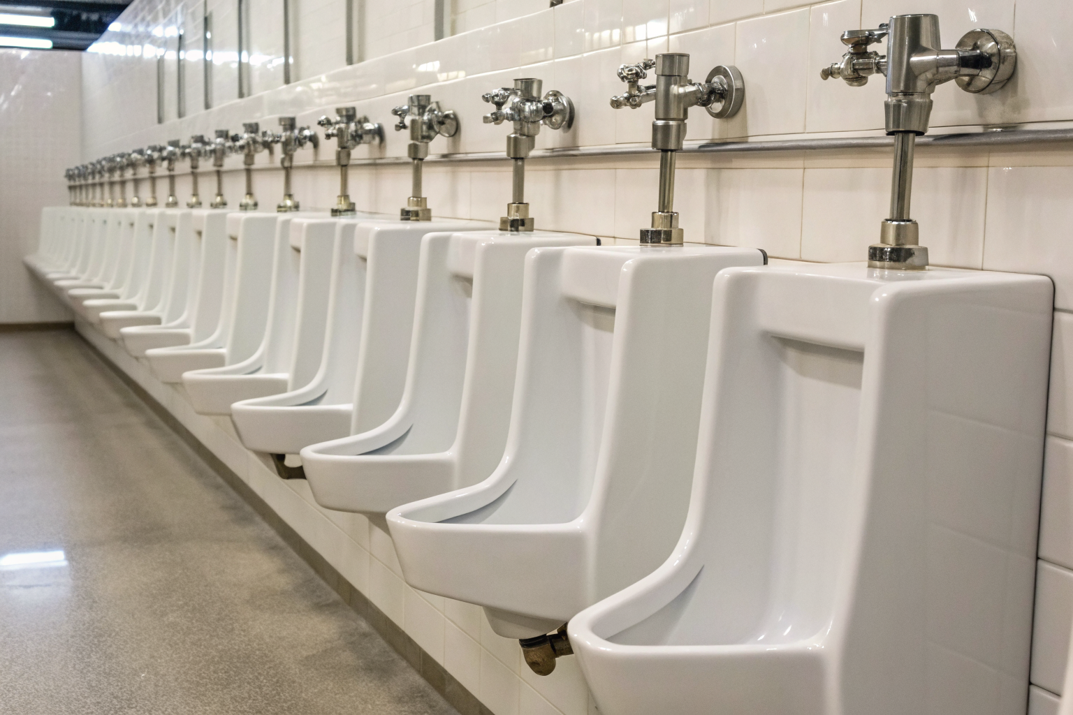 Plumbing fixtures with labeled DFU values in a clean setup.